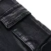 Jeans für Herren Herbst Winter Jeans Herren Mode Slim Cargohose Hip Hop Jogger Streetwear Röhrenjeans Herren Freizeithose Größe 38