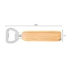 Wooden beer opener wood handle stainless steel wine kitchen accessories fast cap remover wood tool simple RRE12143