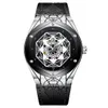 Relojes de pulsera deportivos montre de luxe automáticos para hombre estudiantes de ocio relojes totalmente mecánicos araña de metal reloj de pulsera Brújula resistente al agua