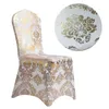 Altın gümüş renkli baskı sandalye kapağı desen likra düğün partisi dekorasyon fiyatı spandex tüm kapaklar