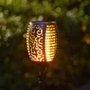 Solar Lamps 96LED LED Flame Torch Light Outdoor 8pack Waterproof Decor Lighting Auto On/off Pathway Lights Cell Type Is Dimmable