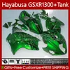 OEM Body + Tank for Suzuki Hayabusa GSXR 1300CC GSXR-1300 1300 CC 1996 2007 74NO.114 GSX-R1300 GSXR1300 96 97 98 99 00 01 GSX R1300 02 03 04 05 05 06 07 Fairing Kit Metal Green