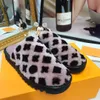 Women's flat bottomed Baotou lamb wool slippers high quality rubber outsole material size 34-43