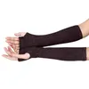 Cinq doigts gants unisexe mode bras hiver tricoté à la main longue mitaine sans doigts Luvas Longas Sem Dedos Da Moda Para O Inverno