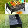 Andere Cookware Draagbare BBQ Barbecue Grills Burner Oven Outdoor Tuin Houtskool Barbeque Patio Party Cooking Opvouwbare Picknick voor 3-5 Person ZWL468