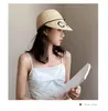 Kapelusze słoneczne dla kobiet Lady Equestrian Kentucky Derby Hats Visor Nowy słomkowy kapelusz z Bow Summer Hat for Women Beach Caps6375609