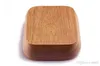 Bol carré en bois naturel marron, bols à salade épais durables, repas de fruits, pain, vaisselle pour la cuisine de la maison