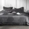 Sängkläder Ställer in Michiko Hem Textil Enkel Solid Färg Quilt Cover Bed Sheet Pillowcase Ren Bomull Dubbel Fyra Piece Set