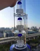 14.5 inchs Tall Gravity Glass Bong Superior Kwaliteit Hookahs Drie Lagen Dome Stereo Matrix PERC met 18mm Bowl Oil Dab Rigs