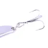 Hengjia Fishing Lure Srebrzyste Kolor Łyżka Bait 1 PC Metal 50g Corner Spinner Przynęty Haczyki Fish Tackle SP092