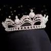 Clipes de cabelo Barrettes barrocos de luxo geométrico Flores de cristal de noiva Tiaras CORPAS CZ CORPAS REJO DIATO DIADEMA DIADEMA ACESSO DO CASAMENTO