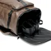 حقائب الظهر المضادة للسرقة ماء الرؤوس الظهر PU Leather Bookbags أكياس المدرسة الذكور متعددة الوظائف سعة كبيرة bagpack228q