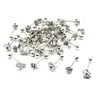 LO20pcs Surgical Steel PUNK EMO Tongue Ring Bar Nipple Barbells Body Piercing 14G~16mm Arrived