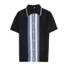 Lato Koszulka z krótkim rękawem Koszulka Polo Mężczyźni Brytyjski Trend Slim Cardigan Color Contrast Lapel Business Casual Polo Koszulki Męskie Tee 210527