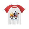 2-9 anni Bambini Ragazzi e ragazze Vestiti T-shirt a maniche corte in cotone per bambini Monster Cartoon Pattern Top per bambini T-shirt estiva