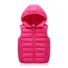 3-16 ans enfants vers le bas coton gilet automne hiver bébé filles garçons mince chaud KF05 211203