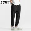 Men's Pants Linen Cotton Streetwear Joggers Men Fashion 2021 Spring Summer Solid Harem Large Size 5XL