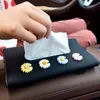 High-end yaratıcı güneşlik doku kutusu peçete tutucu oto parçaları iç dekorasyon araba malzemeleri kız