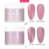KADS 6/4 Stück/Set Tauchset Starter Kit Nagellack Nude Pink Holographic Glitter Powder Nail Art Dec