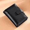 Wallets 2021 Retro Oil Wax Short Women's Purse Leather Zipper Cute Little Wallet