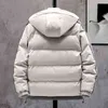 Harajuku män tjock jacka koreanska parkas kappa mode casual outwear mens vinter gata trend patchwork jackor parka 211129