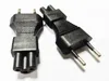 Adapter wtykowy AC EU, Europa 2-Prong Male do żeńskiego adaptera do notebooka PC Zasilanie / 5 sztuk