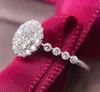Infinity Choucong Brand Luxury Jewelry 925 Sterling Silver Round Cut White Topaz CZ Diamond Gemstones Eternity Women Wedding Engagement Band Ring For Lover Gift
