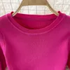 Autumn new design women's o-neck long sleeve candy color knitted bodycon tunic vent jag sexy sweater midi long dress