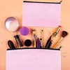 Nxy Cosmetic Bags Pink Canvas Makeup Bag Bulk with Multi Color Zipper Pencil Case Pouch Diy Craft 220302