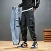 Erkekler Joggers Kargo Denim Pantolon Baggy Harem Japon Streetwear Styke Erkek Ayak Bileği Harajuku Rahat Hip Hop Kot Pantolon Erkekler 211120