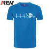 Camiseta Camisa do Heartbeat do poker Anime Home Cinzento para os homens Roupa que separa o algodão Cheap estampado t-shirt 210319