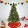 Christmas Decorations 2022 Home Gifts Creative Tree Skirt Courtyard El Mall Scene Decoration Original Linen Color