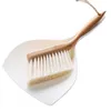 Bambuhandtag Mini Brooms Shovel Desktop Sweep Handhållen Rengöringsborste För Golv Sofa Skrivbord Tangentbord RRA11382