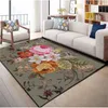 3D Floral Impresso Grande Home Tapetes para sala de estar Quarto Área de Tapete Anti Slip Flores Tapete para Tapete de Cozinha Mat Home Decor 634 V2