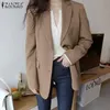 Women's Suits & Blazers Female Clothing Casual Long Sleeve Lapel Jackets Elegant Baggy Coats Stylish Overcoats Women Autumn Vintage W