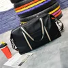 Large Capacity Travel Luggage Bag Weekend Webbing Handbag Shoulder Waterproof Outdoor Nylon Sport Gym Fitness Black Q0705