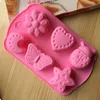 Torta al silicone Stampi da forno Stampo con coniglio maiale insetto gelatina al cioccolato Vassoio per teglia Custodie per muffin in silicone Fodera antiaderente per cupcake RH1728