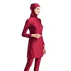 Zwemkleding Plus Size Badpakken Vrouw 2021 Moslim Islamitische Zwarte Badmode Women039s Lange Mouw Bescheiden Badpak Hijab Burkini Turk4380946