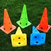 5 Pcs Football Training Cones Eco-friendly Roadblock Skating Stadium Sport Marker Eye-catching Multicolor