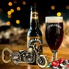 Motorfiets Biergeschenken voor Mannen Papa Echtgenoot Boyfriend, Kerst presenteert Kous Duffers, Bronzen Vintage Motorbike Flesopeners