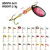 30st Fishing Spinner Lure Set Wobblers för Pike Carp Bass Hard Bait Lake Sea Paljetter Spoon Artificial 23g Kit Accessories Jerk 29201486