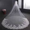 3 4 5 Meter White Ivory Cathedral Wedding Veils Long Lace Edge Bridal Veil with Comb Wedding Accessories Bride Veu Wedding Veil X0320x