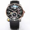 TWF F5 Calibre de Mergulho W2CA0009 Cal.1904-PS MC MC Automatic Mens Assista Super Luminous Cerâmica Bezel Dois Tom Roman Mark Blue Borracha relógios Olá_Watch