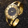 Relojes de pulsera Brazalete Relojes de mujer Reloj de vestir de mujer Reloj de cuarzo informal dorado para mujer