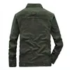 Plus Größe 7XL 8XL Militärjacke Männer Qualität Baumwolle Frühling Herbst Herren Jacken Multi-Taschen Lässige Mäntel Männliche Chaquetas Hombre 211214