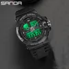 SANDA männer Militär Uhren LED Marke Luxus Wasserdichte Sport Armbanduhr Mode Quarzuhr Männliche Uhr Relogio masculino G1022