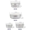 Aluminum Tin Jar 60 ml Refillable Containers Clear Top Screw Lid Round Tin Container Bottle for Cosmetic Lip Balm Cream