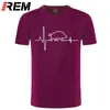 T-shirts 100% coton Wild Boar Heartbeat Huntings Design T-shirts pour hommes taille 210324