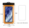 Evrensel Yüzme Telefon Kılıfları PVC Su Geçirmez Su Geçirmez Çanta Kol Bandı Kılıfı Kılıfı Kuru Çanta Sualtı Kapak Samsung Galaxy S8 iPhone 7 Artı 6 5 S 6 S