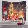 Arazzo appeso a parete decorazioni natalizie per la casa festa arte Babbo Natale sfondo panno soggiorno camera da letto anno regalo di Natale 210609